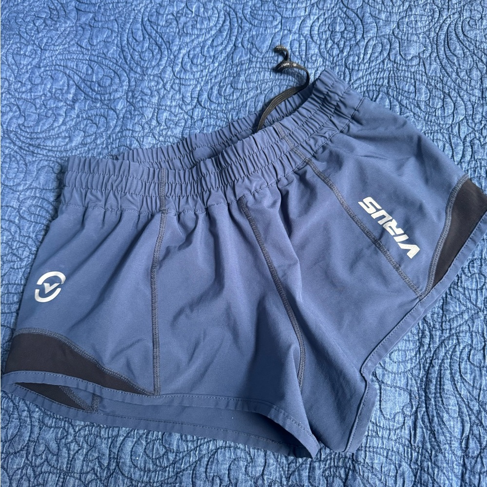 VIRUS Blue Athletic Shorts